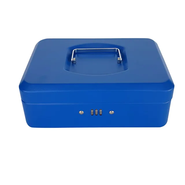 Maxi Cash Box Key Loack 10" Blue